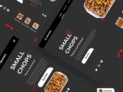 Website design for small chops