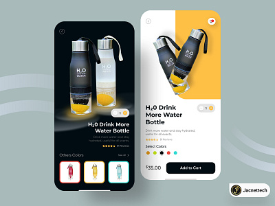 H2O bottle (product app design)