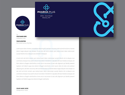 Health Care Letterhead and Envelope Design branding envelope letterhead letterhead and envelope design letterhead and envelope template logo stationery ui