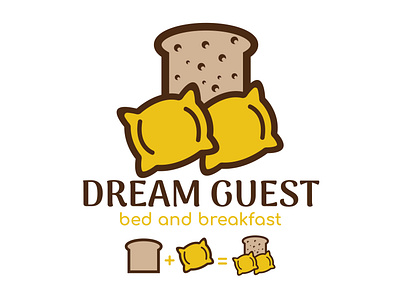 Dream Bed and breakfast logo branding design graphic design logo ui