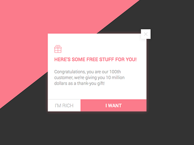 DailyUI 016 Pop-Up 016 dailyui notification overlay popup ui ux