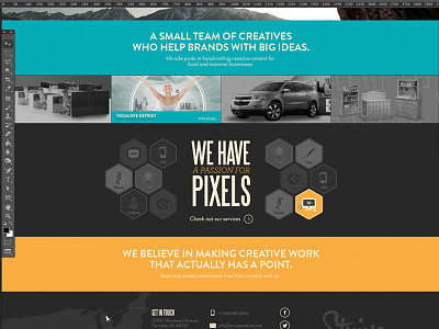 Strive Homepage creative design homepage icons strive web website