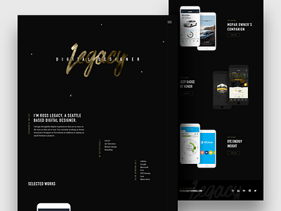 New Portfolio Site design designer digital legacy portfolio semplice ui website