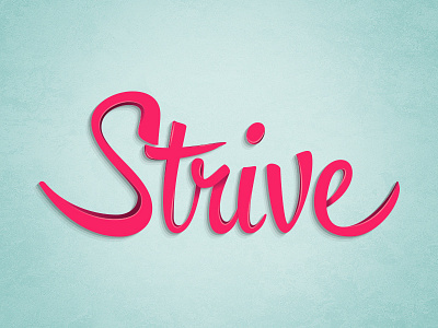 Strive branding branding hipster logo script strive typography