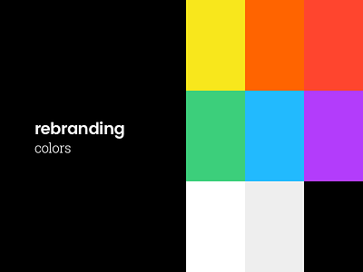 Rebranding - Colors bright color colors colour neon rebranding