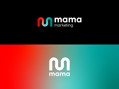 MAMA Marketing - Logo Design brand brand identity branding design gradient gradient logo identity lettermark logo logo design logomark m m logo modern