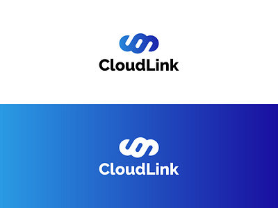 CloudLink - Logo Design brand brand identity branding cloud cloud logo cloud storage design gradient gradient logo graphic design identity logo logo design tech
