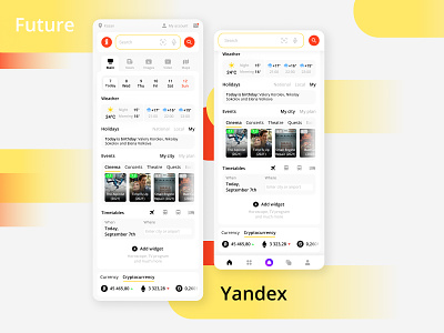 Yandex of the future android branding design iphone it mobile mobile design redesign social network ui yandex