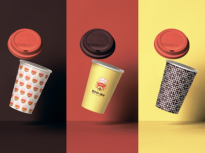 Chinese restaurant identity "SHI-фу" branding china chinese cups design graphic design illustration packaging packaging design vector