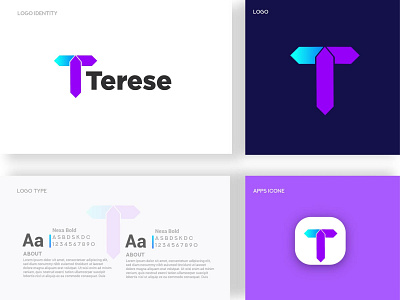 t letter design and branding identity