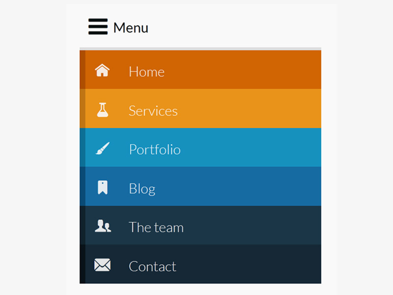 Responsive Menu Mobile Mobile Version By St phanie Walter On Dribbble