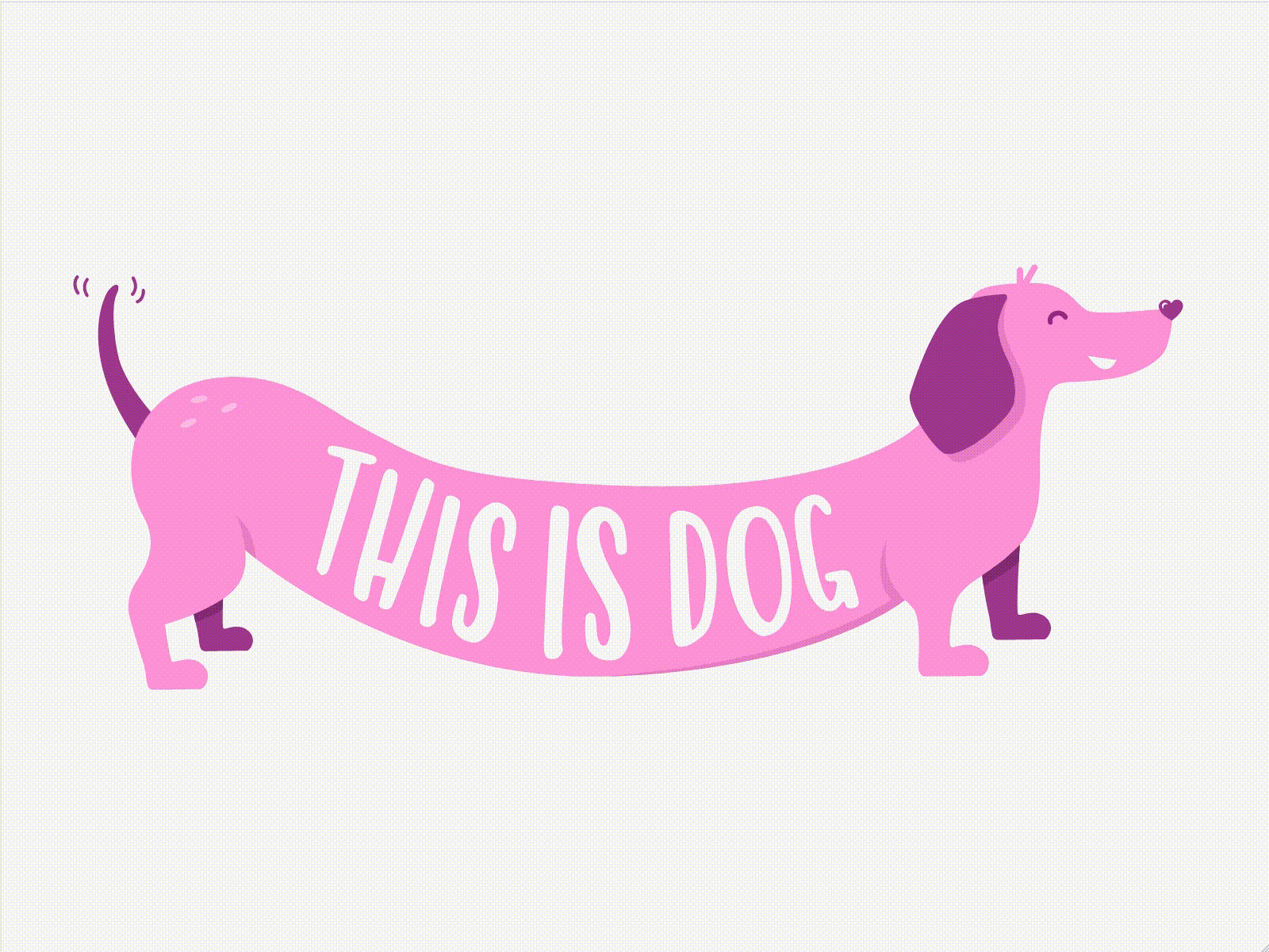 This is Dog - Animation animation dog dog illustration illustration illustrator neon colors neon dog neon illustration