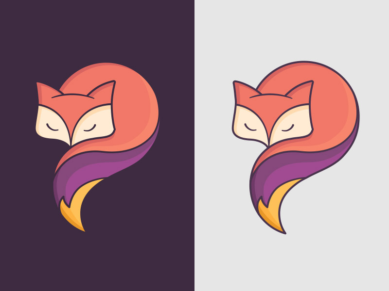 No Fox Given yellow purple illustration fox