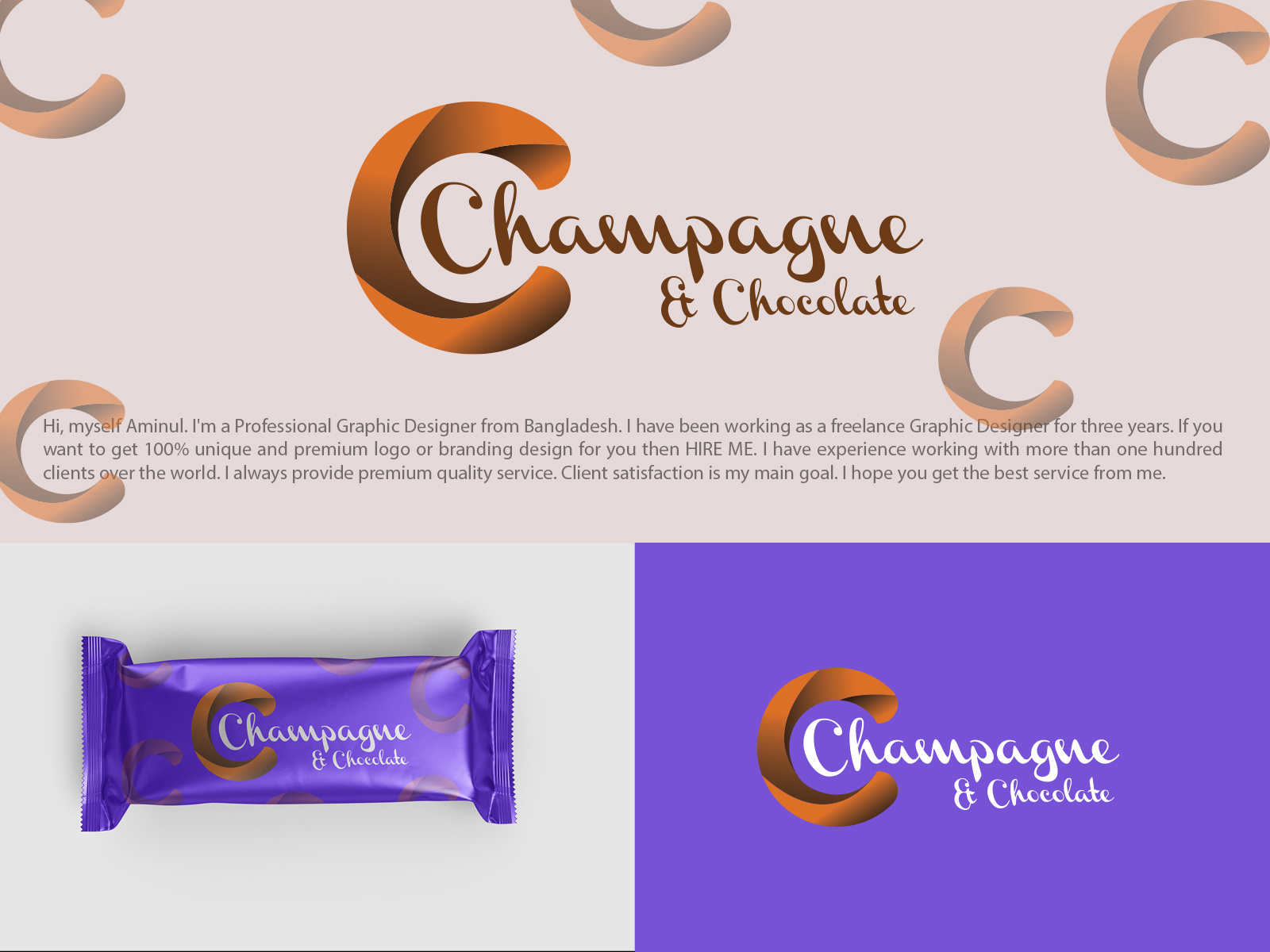 Chocolate Company Logo Design by Md Aminul Islam on Dribbble