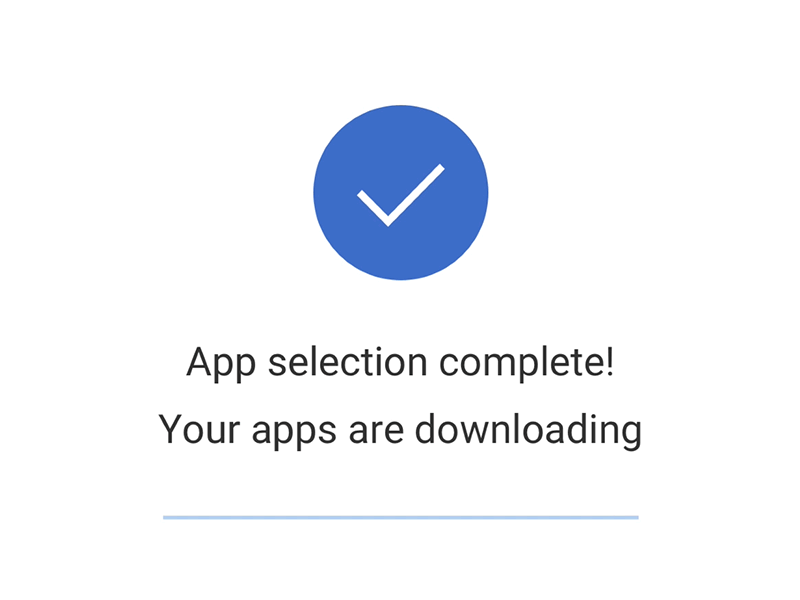 App Selection Animation android animation framer material