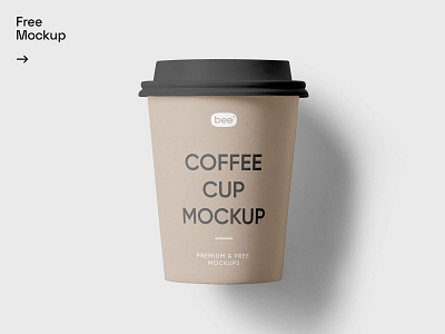 Free Medium Coffee Cup Mockup brand coffee cup label paper print design