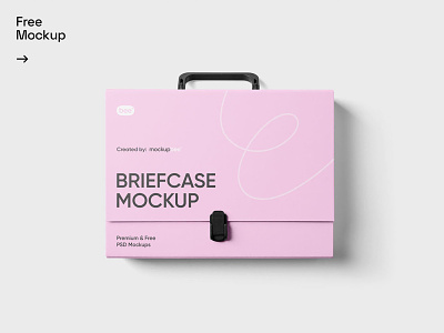 Free Briefcase Mockup briefcase corporate document download folder free mockup psd stationery tempalte