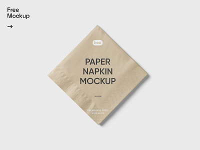 Free Square Napkin Mockup cafe download free mockup napkin paper psd restaurant square