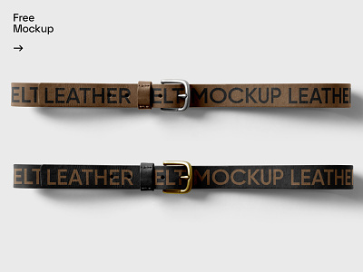 Free Leather Belt Mockup apparel belt download fashion free leather mockup psd wear
