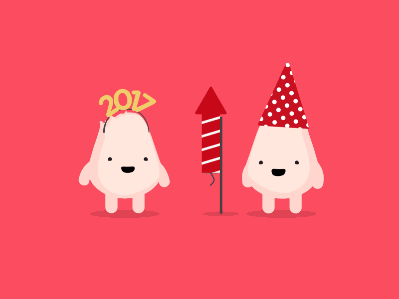 Fello.se New Year Animation animation character cute funny gif
