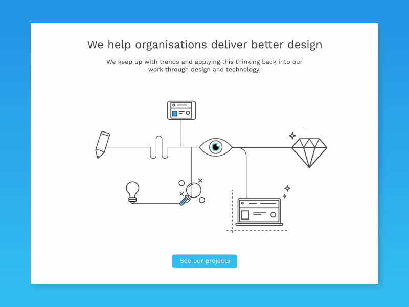 Landing Page - kish & chips 2d animation after effect animation daily ui design flat gif icon illustration interaction ios landing design landing page landing page design motion motion ui onboarding ui