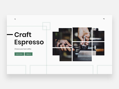 Espresso Coffee Concept coffee concept espresso ui user interface ux web design website design