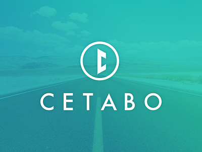 Logo Cetabo blue branding c c letter circle design green logo mark