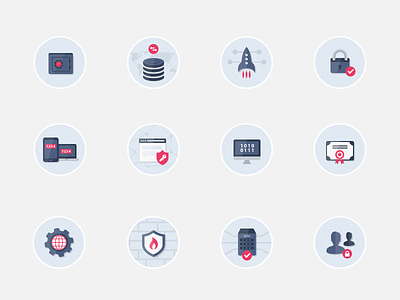 Security Flat Icons Pack