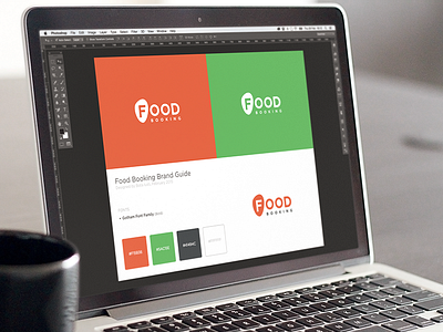 Logo Guide for Foodbooking branding food food delivery foodbooking fresh identity logo style guide