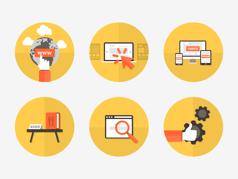 Icons set icons flat minimal simple design iconset