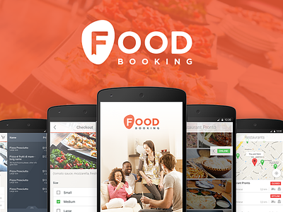 Foodbooking Android App app foodbooking interface material design mobile ui ux