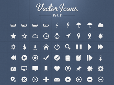 Vector Icons Set 2 glyph icon icons interface perfect pixel set ui vector web