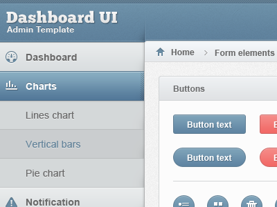 Dashboard Sidebar admin breadcrumb buttons dashboard dashboard header icons interface sidebar ui