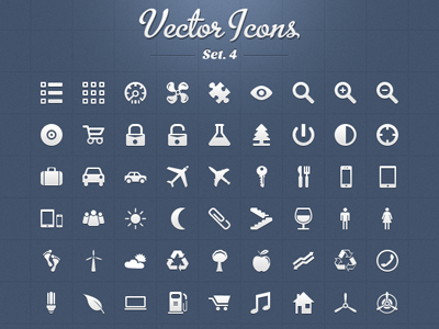 Vector Icons Set 4