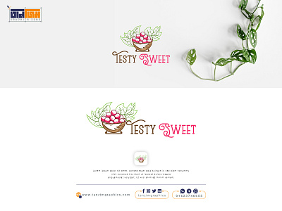 Testy Sweet Logo. app branding design graphic design icon illustration logo typography ui ux vector