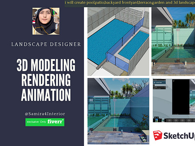 Swimming Pool Design animation backyarddesign exterior design frontyarddesign gardening interior design landscape design lumion sketchup terracedesign