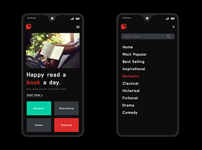 Happy To Read a Book book apps design figma mobile apps new design photoshop psd responsive responsive desdign romantic books ui ux