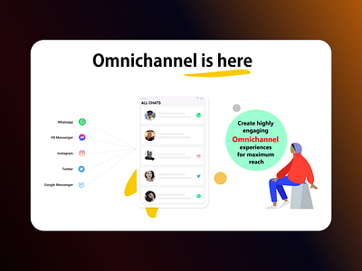 Omnichannel - Kait banner cool banner creative design figma graphic graphic design omnichannel responsive desdign social channel ui ux visual identity website design