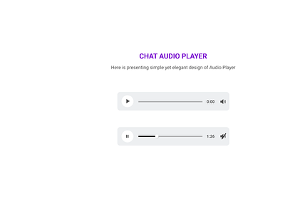 Audio Chat Player