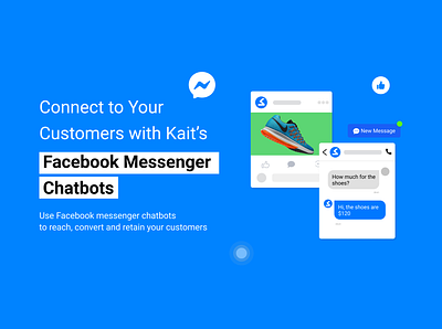 Facebook Messenger Chatbot Banner banner design branding chatbot chatbot banner cool banner design facebook banner facebook chatbots facebook messenger figma graphic design messenger banner motion graphics new banner ui uiux banner uiux design