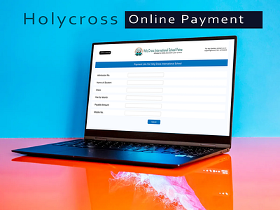 Online Payment | Holy Cross School awesome fee design design education payment figma online payment photoshop responsive desdign school fee school online fee payment school payment uiux design ux