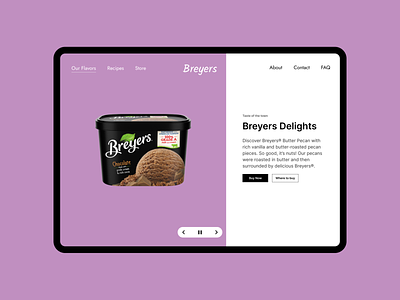 Breyers Delight Branding | Breyers branding branding design branding ui breyers icecream cool branding cool design design figma icecream branding product branding product design ui uiux ux