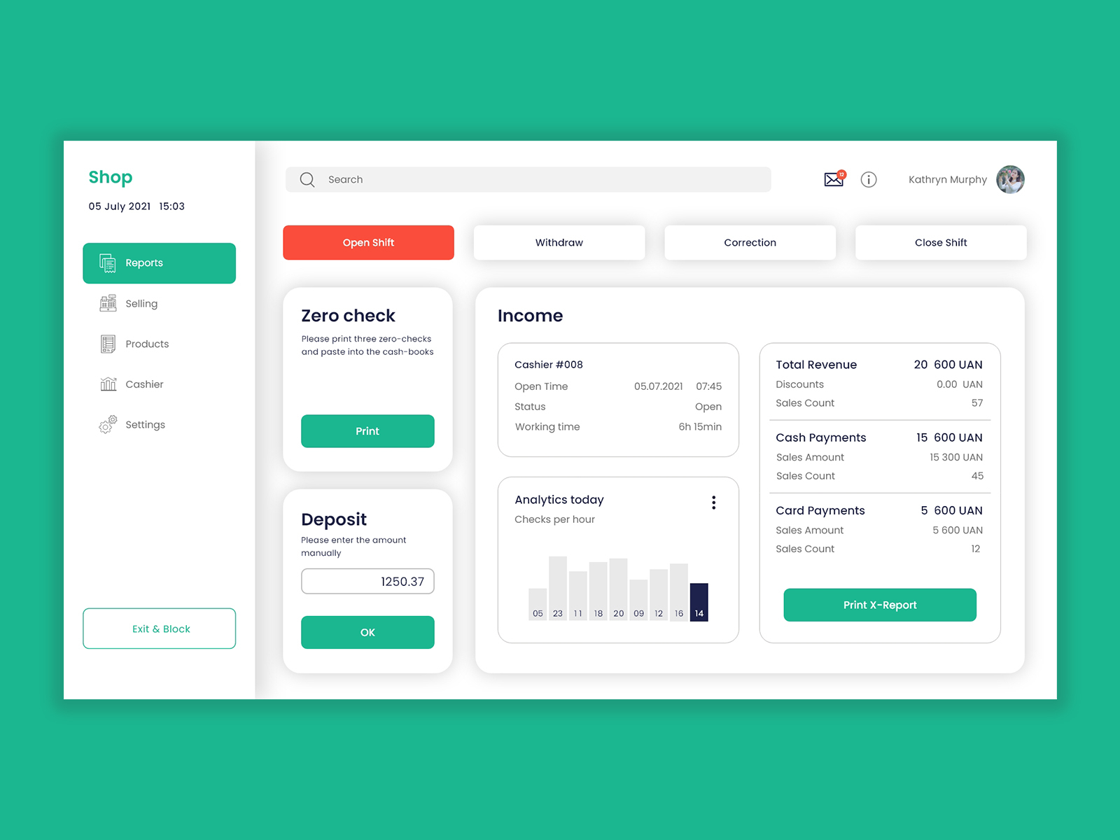 Shop Dashboard by Akash Kumar Mahato on Dribbble