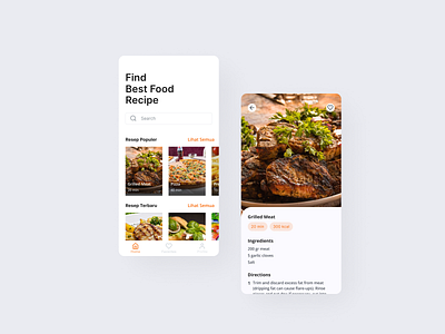 Food Recipe App app ui ux