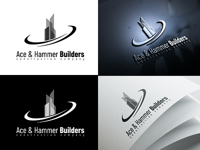 Ace & Hammer Builders branding design icon illustration logo typography ui ux vector