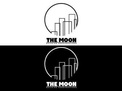 The Moon branding design icon illustration logo