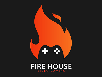 Fire House Gaming branding design icon illustration logo vector