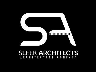 Sleek Architects branding design icon illustration logo vector