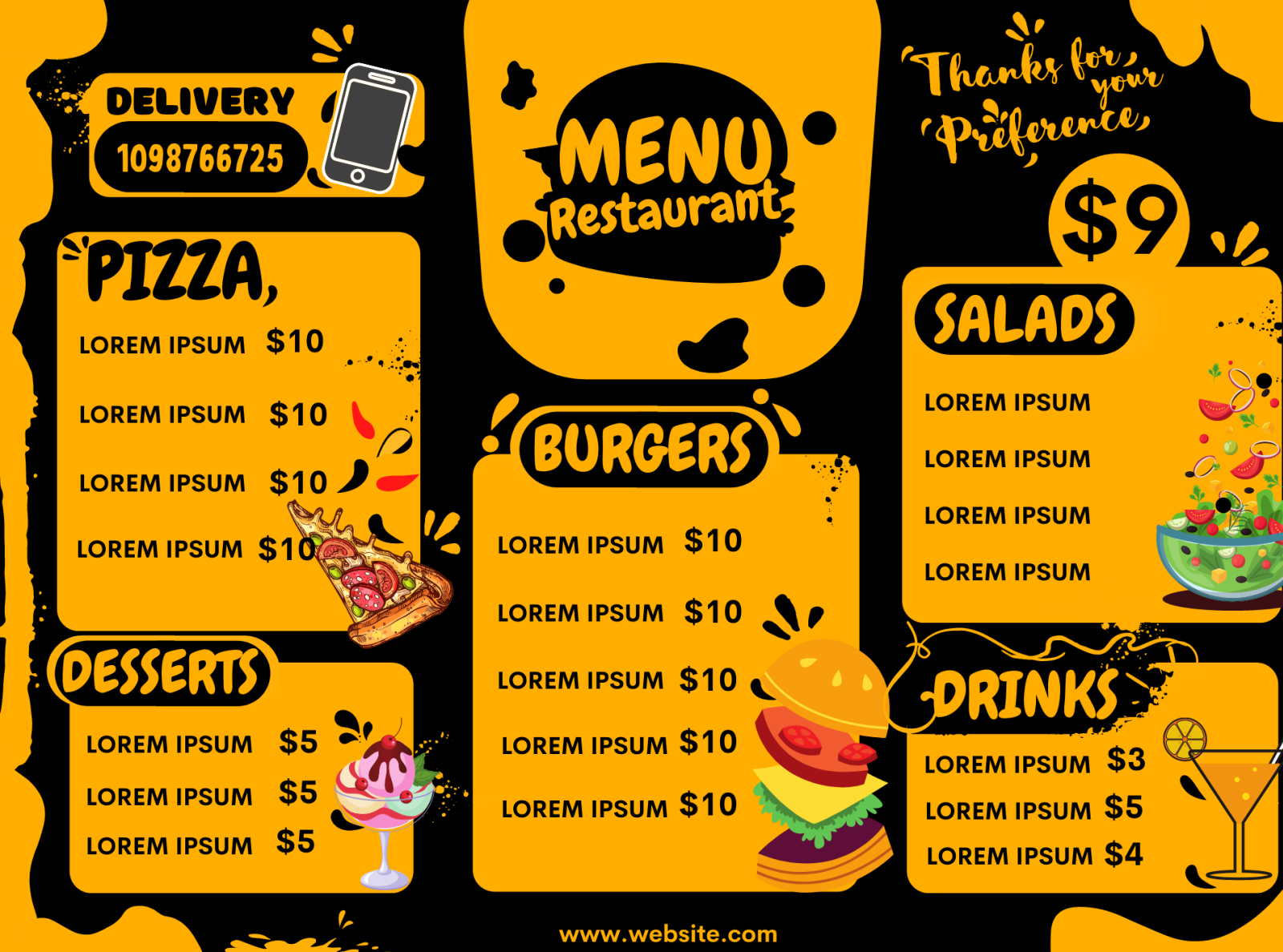 Restaurant Menu Design Food Menu Design By Inshrah On Dribbble