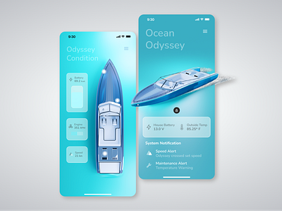 Ocean Odyssey: Smart Boat App Concept Design